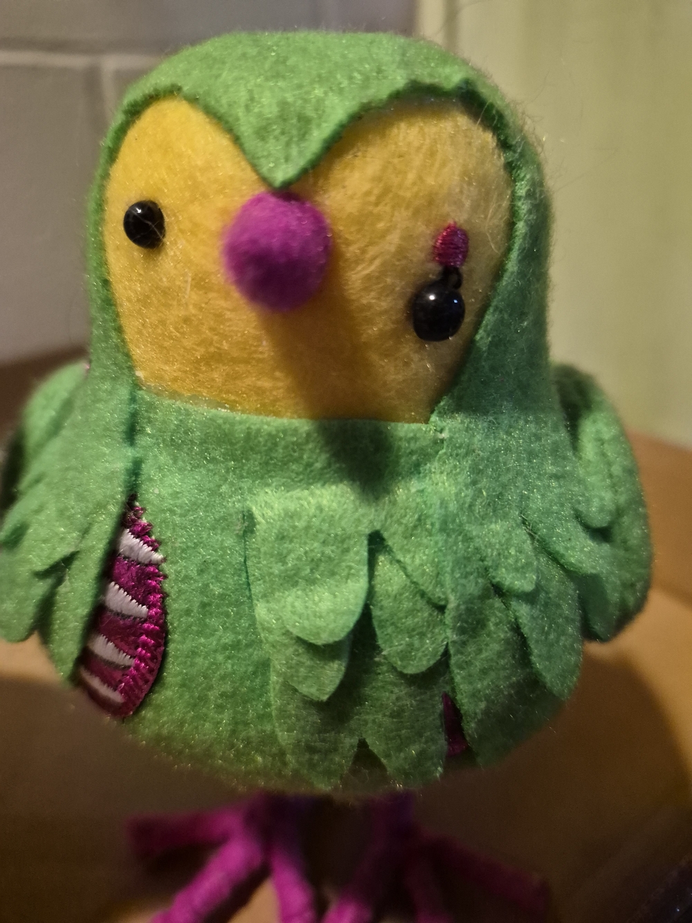 Moldy The Target Burd. Green Plush Bird